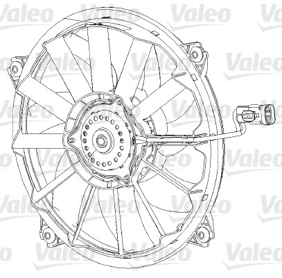 Valeo Service Ventilátor chladenia motora