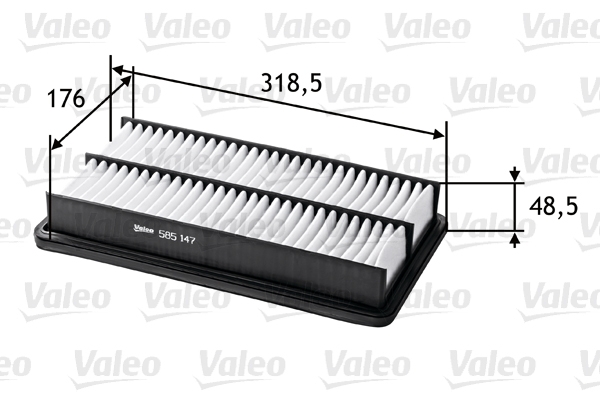 Valeo Service Vzduchový filter