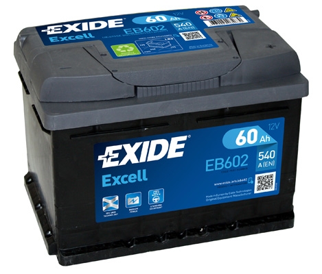 EXCELL Exide Excell 12V 60Ah 540A EB602