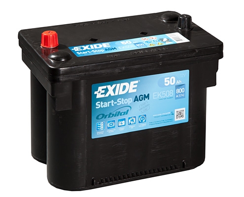 EXIDE Start-Stop AGM Autobatéria Exide START STOP AGM 50Ah 12V 800A EK508