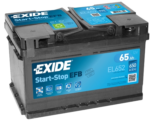 EXIDE Start-Stop EFB Exide Start-Stop EFB 12V 65Ah 650A EL652