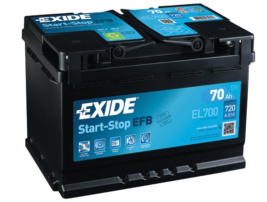 EXIDE Start-Stop EFB Exide Start-Stop EFB 12V 70Ah 720A EL700