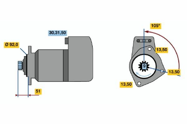 Bosch Brzdový valček kolesa