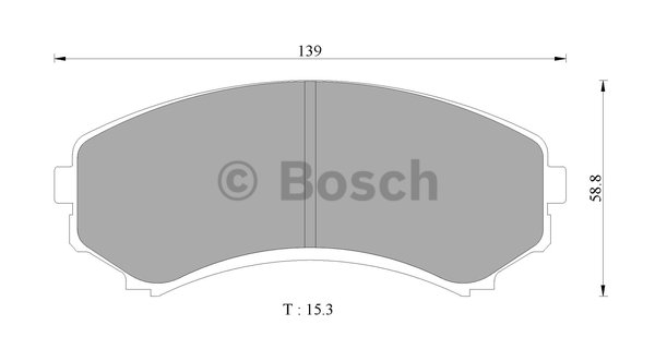 Bosch List stěrače BOSCH 3397015106