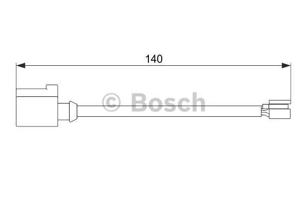 Bosch Výstrażný kontakt opotrebenia brzdového oblożenia