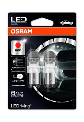 LEDriving PREMIUM Retrofit Osram LEDriving Premium P21/5W 12V 2W BAY15D Red blister Skladom