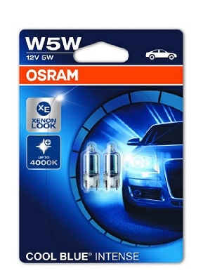 OSRAM COOL BLUE INTENSE Osram Cool Blue Intense 2825HCBI-02B W5W W2,1x9,5d 12V 5W
