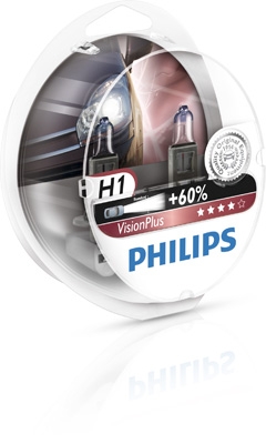 VisionPlus Philips VisionPlus H1 P14,5s 12V 55W 12258VPS2 2ks