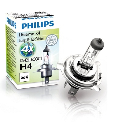 Philips 12V H4 60/55W P43T LongLife EcoVision
