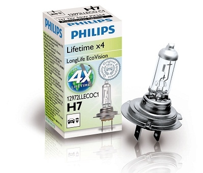  Philips 12V H7 LongLife Ecovision