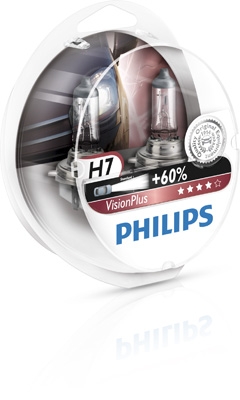 VisionPlus Philips VisionPlus H7 PX26d 12V 55W 12972VPS2 2ks
