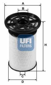 UFI FILTERS SPA Palivový filter