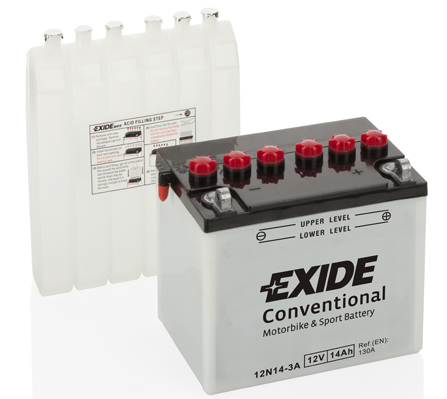 EXIDE Conventional Motobatéria EXIDE BIKE Conventional 24Ah, 12V, 12N24-3A