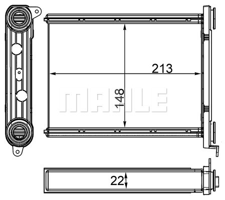 MAHLE Aftermarket GmbH Výmenník tepla vnútorného kúrenia