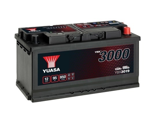 YUASA BATTERY SALES (UK) LTD YBX3000 SMF Batteries Yuasa YBX3000 12V 95Ah 850A YBX3019
