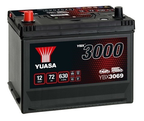 YUASA BATTERY SALES (UK) LTD YBX3000 SMF Batteries Yuasa YBX3000 12V 70Ah 570A YBX3069