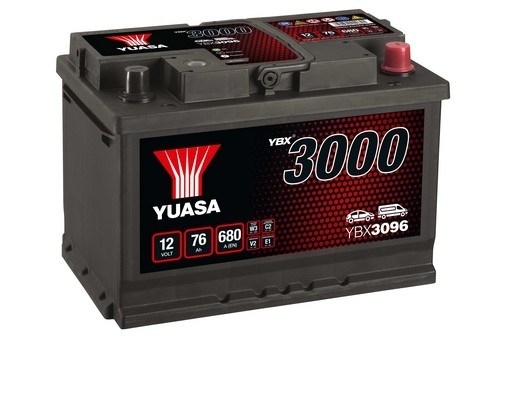 YUASA BATTERY SALES (UK) LTD YBX3000 SMF Batteries Yuasa YBX3000 12V 75Ah 650A YBX3096