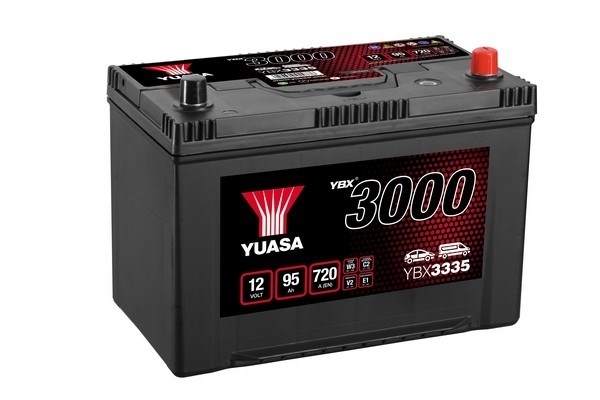 YUASA BATTERY SALES (UK) LTD YBX3000 SMF Batteries Yuasa YBX3000 12V 90Ah 700A YBX3335
