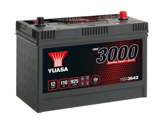Cargo Heavy Duty Batteries (HD) Yuasa YBX3000 12V 110Ah 925A YBX3642