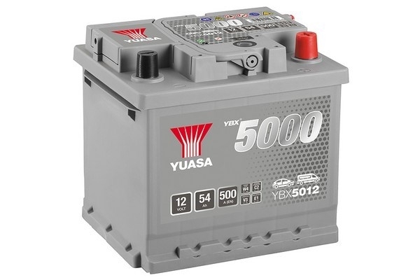 YUASA BATTERY SALES (UK) LTD YBX5000 Silver High Performance SMF Batteries YUASA YBX5000 12V 52AH 480A YBX5012