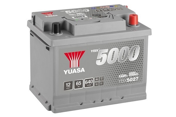 YUASA BATTERY SALES (UK) LTD YBX5000 Silver High Performance SMF Batteries Yuasa YBX5000 12V 60Ah 620A YBX5027