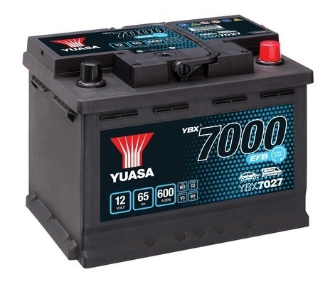 YUASA BATTERY SALES (UK) LTD YBX7000 EFB Start Stop Plus Batteries YUASA EFB YBX7027 65Ah 600A