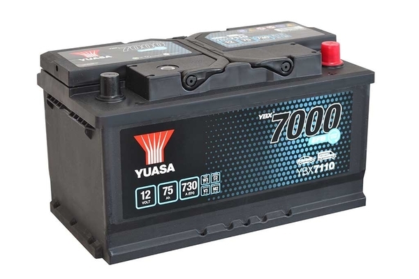 YUASA BATTERY SALES (UK) LTD YBX7000 EFB Start Stop Plus Batteries Yuasa YBX7000 12V 75Ah 730A YBX7110