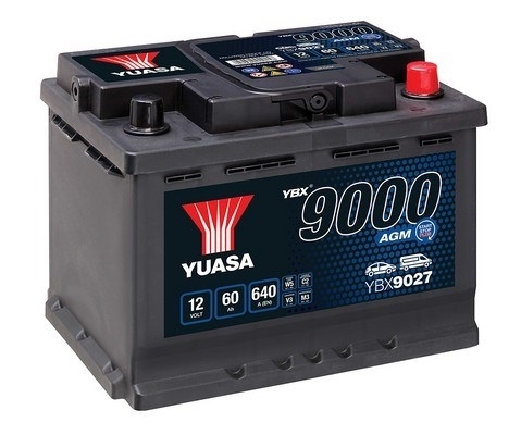 YBX9000 AGM Start Stop Plus Batteries Yuasa YBX9000 12V 60Ah 680A YBX9027