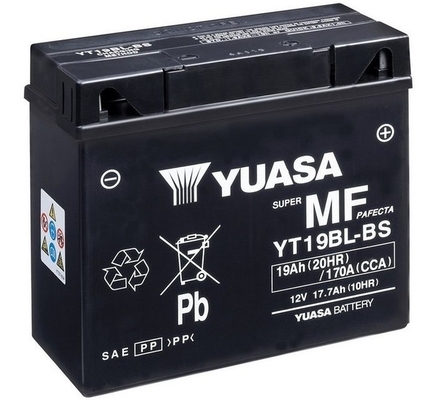 YBX9000 AGM Start Stop Plus Batteries Yuasa , YT19BL-BS 12 V, 19 Ah 170A