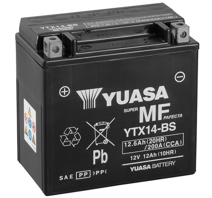 YBX9000 AGM Start Stop Plus Batteries Yuasa YTX14-BS