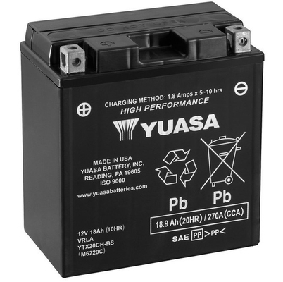 YBX7000 EFB Start Stop Plus Batteries Yuasa YTX20CH-BS