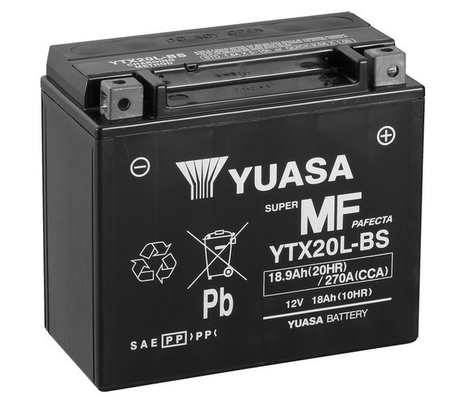 YBX9000 AGM Start Stop Plus Batteries Yuasa YTX20L-BS