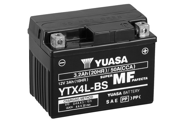Yuasa  YTX4L-BS 12V 3,2 Ah 50A Yuasa YTX4L-BS