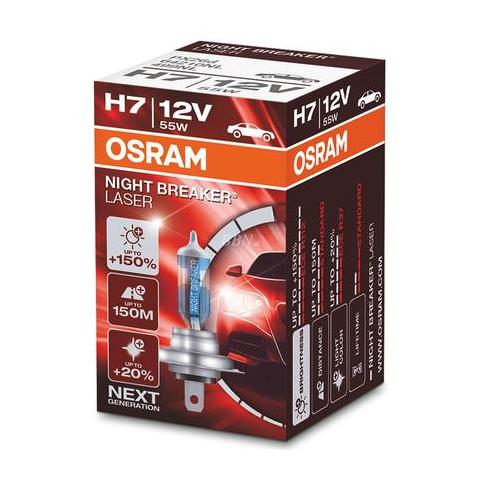 OSRAM Osram H7 12V 55W OSRAM Night Breaker Laser NEXT GENERATION, + 150