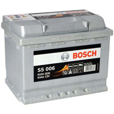S5 Autobatéria BOSCH S5/12V, 63Ah, 610A - 0092S50060