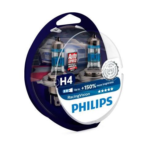 Lumileds Germany GmbH RacingVision Philips 12V H4 60/55W P43T RacingVision - set 2ks +150%
