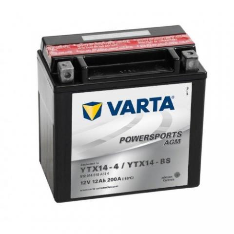  Motobatéria VARTA 12V 12Ah AGM (YTX14-BS) Ľavá +