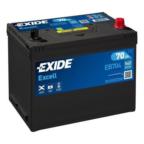 EXCELL Exide Excell 12V 70Ah 540A EB704