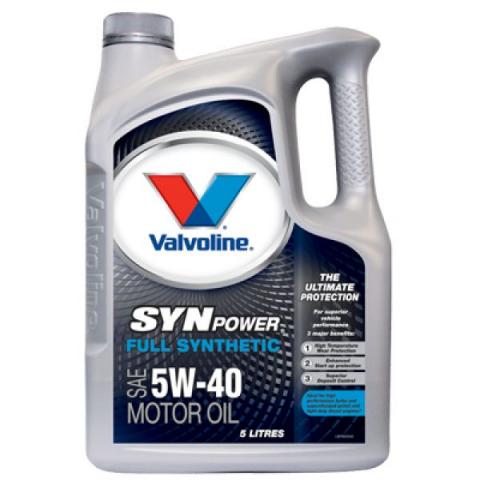  Motorový olej VALVOLINE SYNPOWER 5W-40 5L.