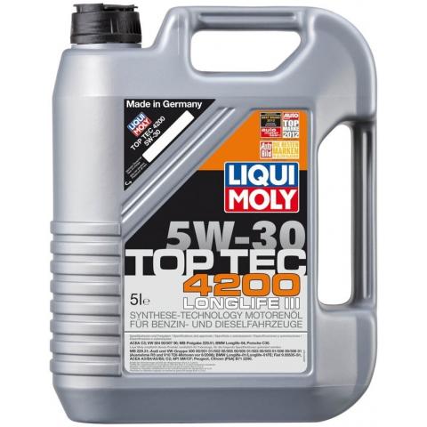  Liqui Moly 3707 Motorový olej TopTec 4200 LL III 5W-30 5L