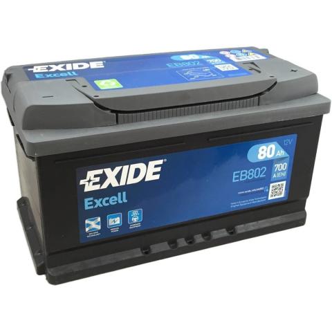 EXCELL Exide Excell 12V 80Ah 700A EB802