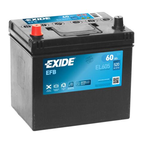 EXIDE Start-Stop EFB Exide Start-Stop EFB 12V 60Ah 520A EL605