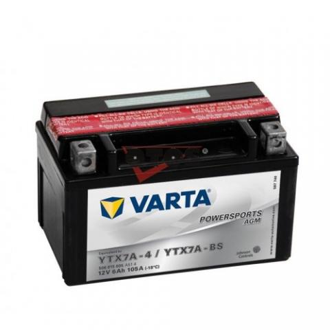  Motobatéria VARTA 12V 6Ah AGM (YTX7A-BS) Ľavá+