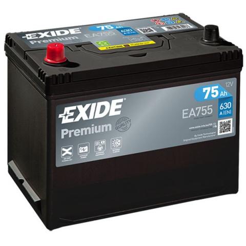 EXIDE PREMIUM Exide Premium 12V 75Ah 630A EA755