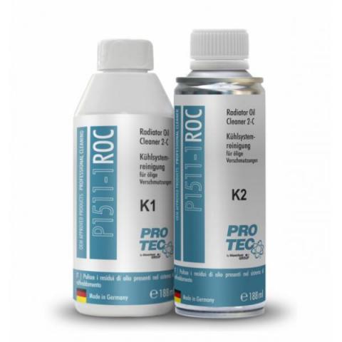  PRO-TEC Radiator Oil Cleaner K1 + K2 188 + 188 ml