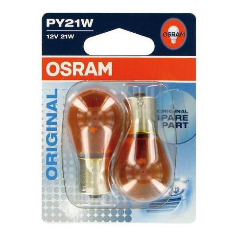  Autožiarovka OSRAM PY21W 7507-02B, 21W, 12V, BAU15s blister duo box