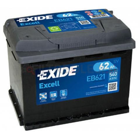  Exide Excell 12V 62Ah 540A EB621