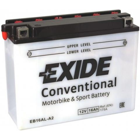  Motobaterie EXIDE BIKE Conventional 16Ah, 12V, YB16AL-A2