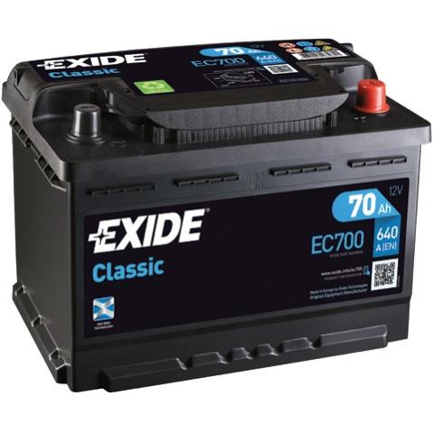 CLASSIC Exide Classic 12V 70Ah 640A EC700
