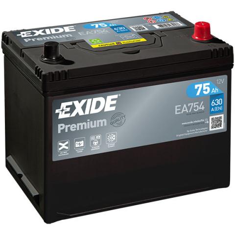 EXIDE PREMIUM Exide Premium 12V 75Ah 630A EA754